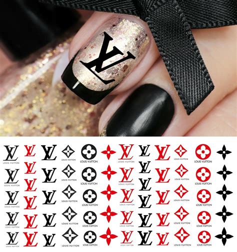 lv nail stickers|louis vuitton nail art decals.